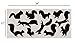 Squirrel Wall Decal Nursery Sticker Set Add To Tree Wall Decals Decor For Kids Rooms #1250 (12 Squirrel Decals Included) (Matte Black)