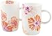 Viri Set of Two Fine Bone China 350ml Mugs