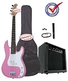 ELECTRIC BASS PACK WITH 20 WATTS AMP PINK