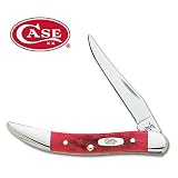 Small Texas Toothpick, Dark Red Bone Handle, 1 Blade