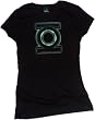 Green Lantern Glow Logo -- Green Lantern Movie Crop Sleeve Fitted Juniors T-Shirt