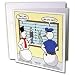 Londons Times Famous People Places Books Cartoons - Snowman Police Line-up - Greeting Cards-12 Greeting Cards with envelopes