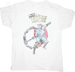 The Mighty Thor Vintage White T-Shirt Tee
