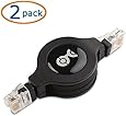 Cable Matters 2-Pack Retractable Cat5e Gigabit Ethernet Cable