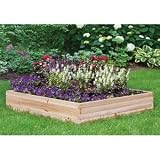 Suncast WGB48 48-Inch by 48-Inch Cedar Wood Raised Garden Kit