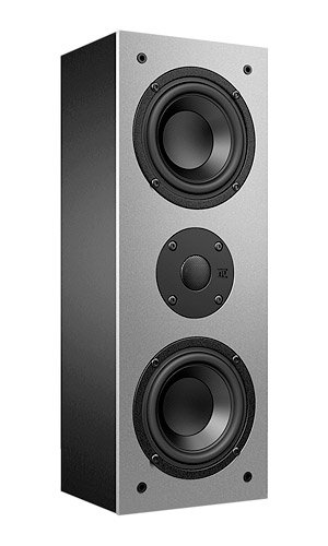 Nubert nuBox WS-201 Wandlautsprecher Schwarz, Front Silber