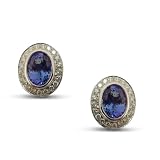 14K Exquisite Tanzanite and Diamond Earring (NEW ARRIVAL)
