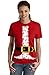 Santa Claus Costume | Jumbo Print Novelty Christmas Holiday Humor Ladies T-shirt