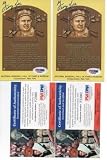 Lot Of 4 George Kell Psa Authentic Hand Signed Hof Plaque Card - Framed MLB Photos, Plaques, and Collages