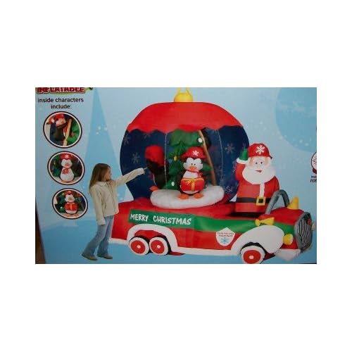 Amazon.com  9ft Long Airblown Inflatable Christmas Fire Truck w