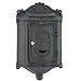 Mailbox post box colonial wall mount black painted aluminum