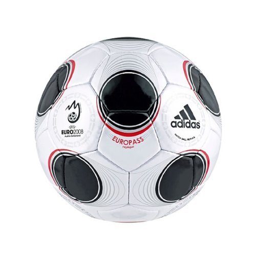 Adidas Ball Euro 2008 Replique, white/black, 5