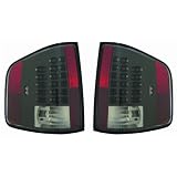 Chevy GMC Isuzu Replacement Tail Light Unit (LED Carbon Fabric) - 1-Pair by AutoLightsBulbs