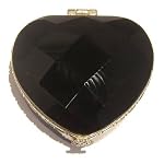 Onyx Box 01 Jewelry Black Faceted Stone Crystal Healing Heart Storage 2.5