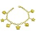 18 Karat Gold over Sterling Silver Heart/ Star/ title=