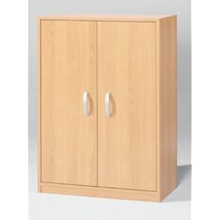 Wellemöbel Aktenschrank JobExpress 80 cm 2-türig (Farbe: ahornfarben)