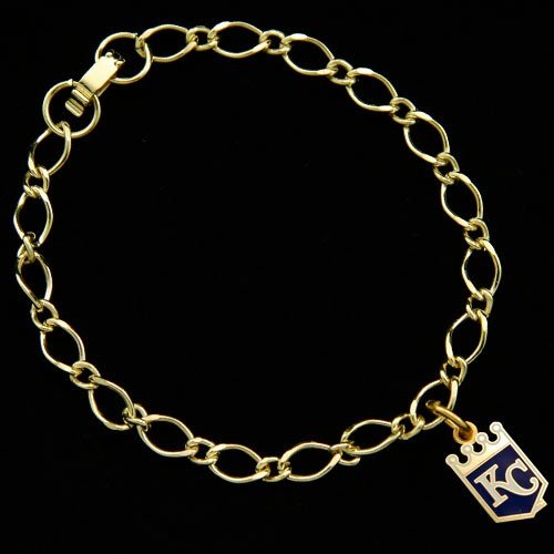Kansas City Royals Ladies Gold-Tone Charm Bracelet
