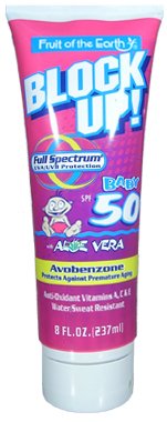 FRUIT OF THE EARTH Block Up Baby SPF 50 Full Spectrum Protection 8oz/237ml