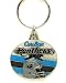 NFL Team Design Key Ring - Carolina Panthers