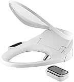 KOHLER K-4108-0 C3 230 Elongated Bidet Toilet Seat with Touchscreen Remote Control, White