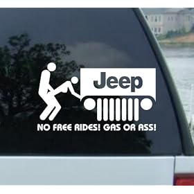 No Free Rides Decal for Jeep Cj Grand Cherokee Wrangler Renegade Commander Wagoneer Sahara Rubicon X Liberty Sport Cj 5 7
