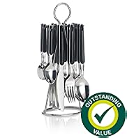 16 Piece Stainless Steel Hanging Cutlery Set
