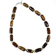 Tiger Eye Beaded Necklace Fashion Jewelry