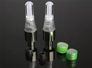 2PCS Colorful LED Automatic change color Flash Tyre Wheel Valve Cap Light for Car Bike bicycle Motorbicycle Wheel Light Tire Light