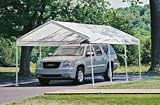 ShelterLogic 12 x 20- Feet Canopy 2- Inch 4-Rib Frame, White Cover