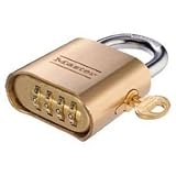 Master Lock 176-P380 Brass Combination Padlock