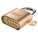 Master Lock 176-P380 Brass Combination Padlock
