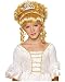 Blonde Child Wig with Tiara Adult