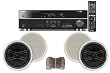 Yamaha 3D-Ready 5.1-Channel 500 Watts Digital Home Theater Audio/Video Receiver with 1080p-compatible HDMI repeater & Upgraded CINEMA DSP + Yamaha Custom Easy-to-install Natural Sound In-Ceiling 3-Way 100 watt 2 Speaker Set (1Pair) with Dual Tweeters & 6-1/2