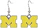 NCAA Siskiyou Sports Womens Michigan Wolverines Dangle Earrings One Size Team Color