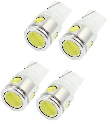 4pcs DC 12V T10 W5W 4 LED White Auto Side Wedge Dashboard Light Bulbs 2.5W
