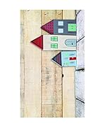 Huella deco Alfombra de Vinilo (Beige/Multicolor)