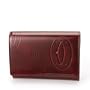 Cartier - Happy Birthday International Wallet with Gussets - Burgundy Patent Calfskin
