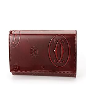 Buy Cartier - Happy Birthday International Wallet with Gussets - Burgundy Patent Calfskin by Cartier