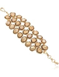 Lucky Brand "Palace Garden" Irregular Stone Wrap Bracelet, 6.5"