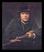 Aert de Gelder (Portrait of a man with a halberd) Framed Art Poster Print - 11 X 17