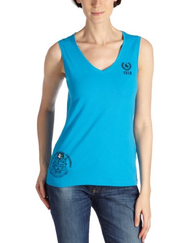 TOM TAILOR Polo Team Damen Top, 10230200073/Polo Team Sporty V-Neck, Gr. 44 (XXL), Blau (6 Preisvergleich