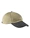 Adams Optimum Khaki Crown Pigment Dyed Twill Cap (Khaki_Black) (ALL)