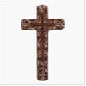 Carved Antique-Finish Wall Cross - Style 33603