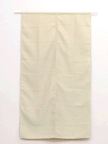【超お買い得】生地のれん『ワッフル』 サイズ：85×90cm カラー：アイボリー(#1905900) 