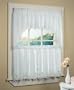 Battenburg Swag Top (pr) White Kitchen Curtain