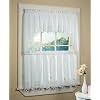 Battenburg Insert Valance White Kitchen Curtain
