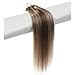 Emosa Clips in Remy Human Hair Extensions for Women Beauty Hot Sale (#4/27-medium brown mixed with dark blonde)(7pcs 15inch)