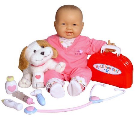 Childrens Toyshop  Toys : 20" Lots to Cuddle Baby Doll Vet Set