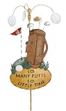 Golf Time Metal Whirligig Wind Spinner