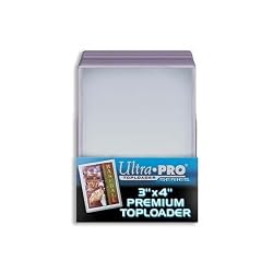 25 - Ultra Pro (81145) 3 X 4 Top Loader Card Holder for Baseball, Football and other Sports & Gaming Cards